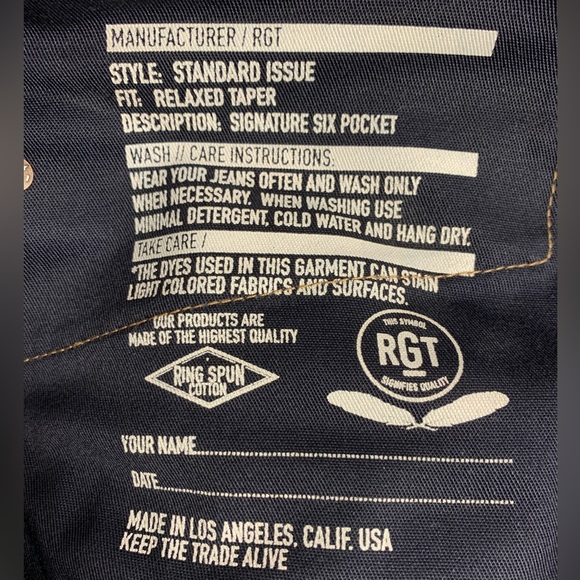Rogue Territory - Standard Issue  15oz Indigo Jeans - Picture 4 of 8